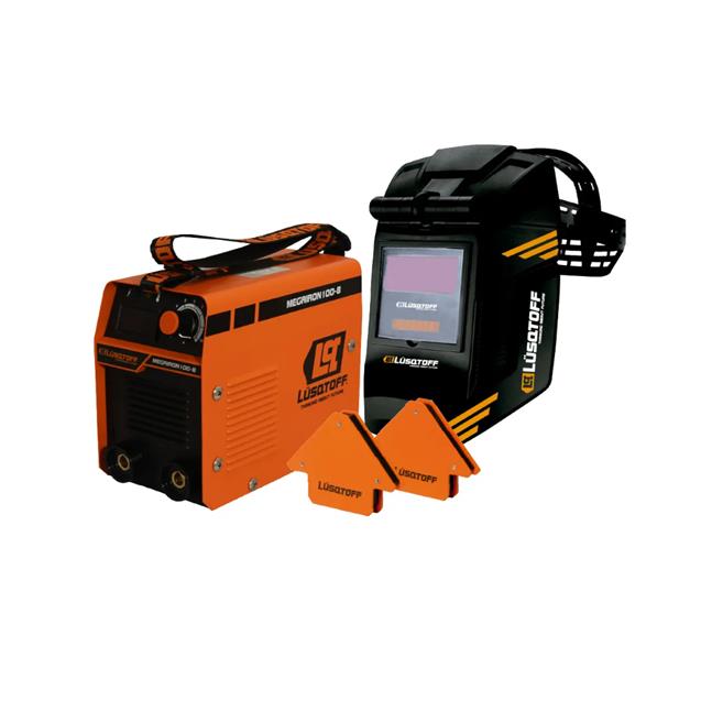 Kit Soldador Lusqtoff MegaIron100-8  Inverter + Masc. Fotosensible + 2 Esc. Magneticas (MEGAIRON100-8)