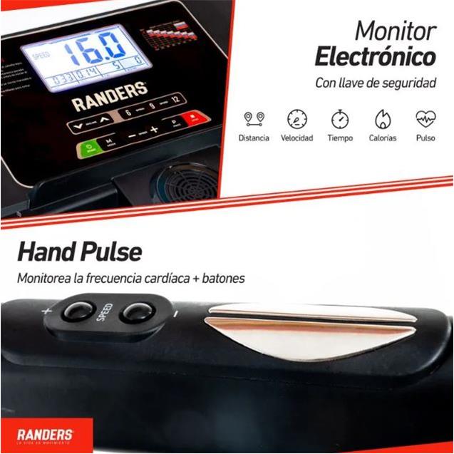 Cinta Motorizada Randers C/Incl 16 Kkm/H Hasta 120kg (ARG-4625X)