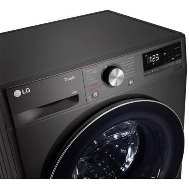 LAV. LG WM10BVC4S6 INVERTER IA 10KG 1400RPM BLACK STEEL
