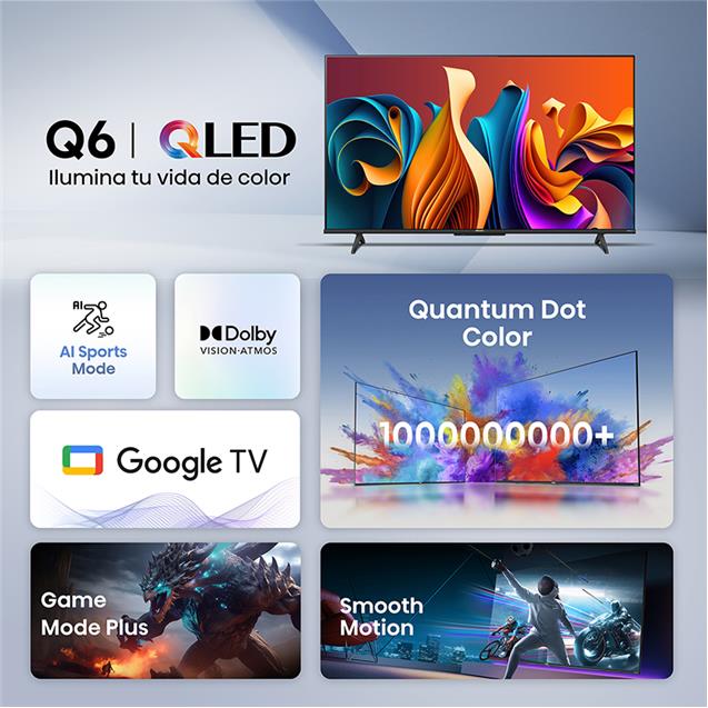 Smart TV Hisense Qled 55" 55Q6N