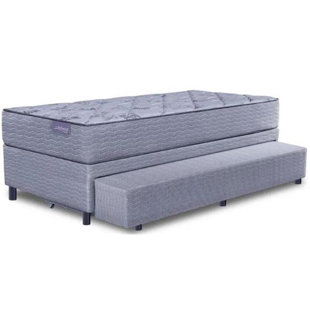 CONJUNTO AGRA 090X190 RESORTE BICAMA INDUCOL