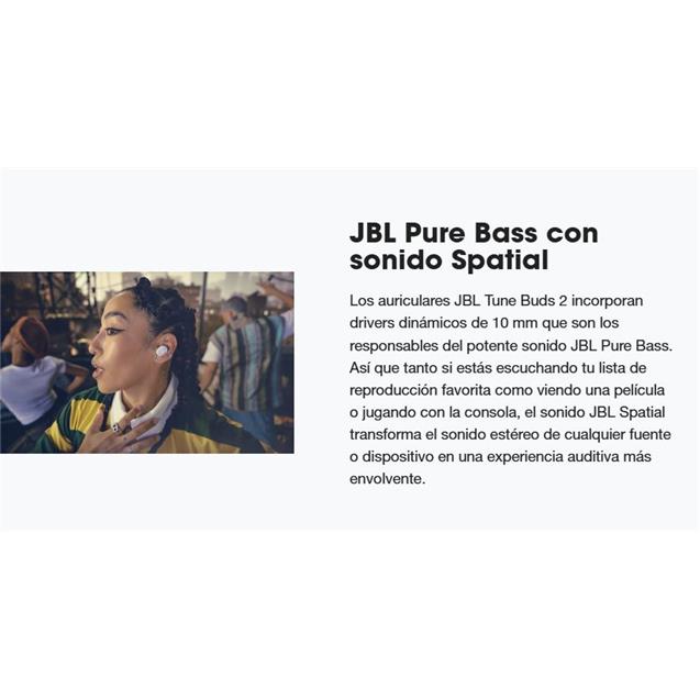 Auricular Jbl Wave Buds2 Tws Anc Blanco