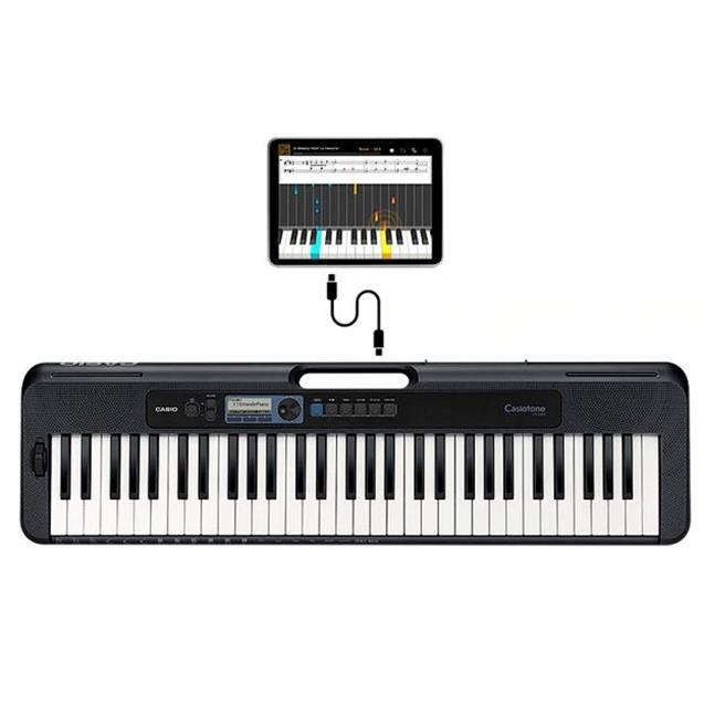 Teclado Casio Casiotone 61 Teclas Sensitivo + Fuente 9v + Soporte X (CTS300)