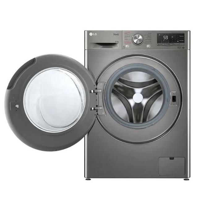 Lavasecarropas LG Steam 9/5kg 1200rpm Silver (WD90VVC4S6)
