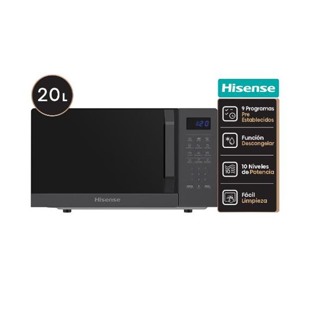 Microondas Hisense 20l Negro (H20MO45BKHB07)