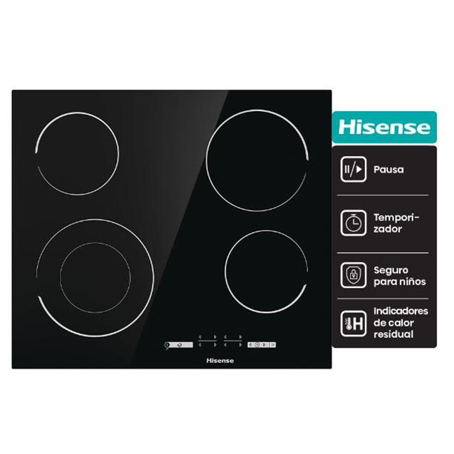Anafe Hisense vitrocerámico 4 Hornallas (E6432C)