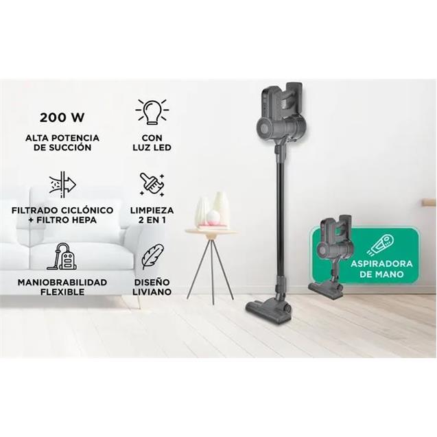 Aspiradora Gadnic Inalámbrica Vertical Y De Mano- 200w (ASP00028)