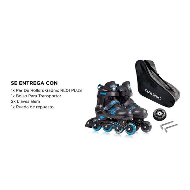 ROLLERS GADNIC ROLLER5AM RL01 PLUS ALUMINIO EXTENSIBLE RUEDAS PU