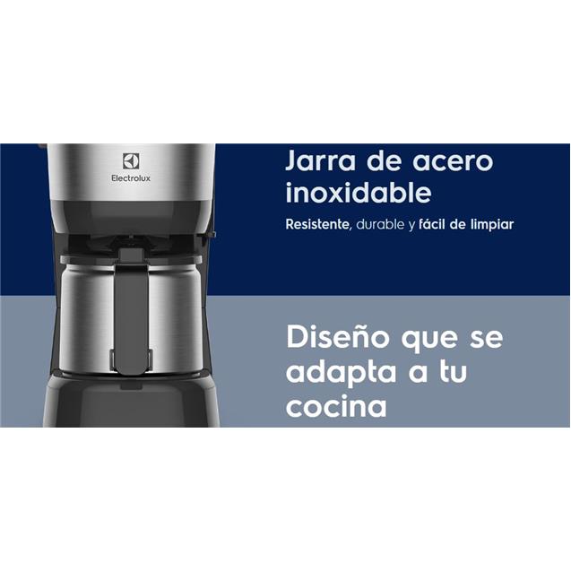 CAFETERA ELECTROLUX ECM12 0.6 LTS INOX