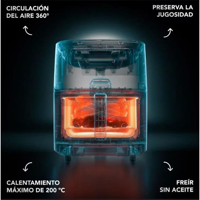 FREIDORA ELECTROLUX EAF180 AIRFRYER 7LTS VAPOR
