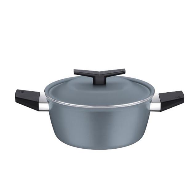 Set Ollas Tramontina Spezia Inducción Azul Y Negro 4pzs (28399/141)