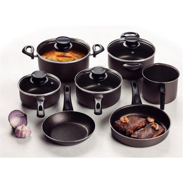 Set Ollas Tramontina Paris T Negro 7pzs (28599/602)