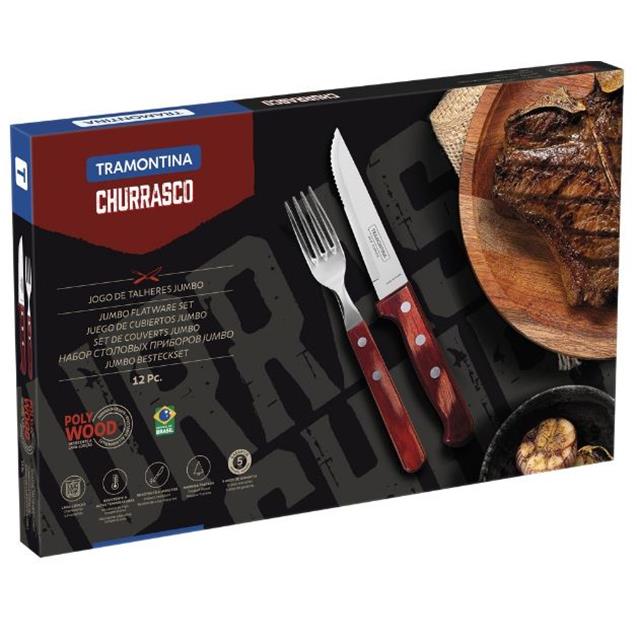 Set Cubiertos Tramontina Polywood 12pzs (21198/776)