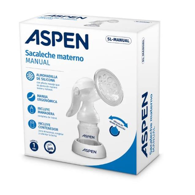 Sacaleche Materno Aspen Sl-Manual C/Mamadera
