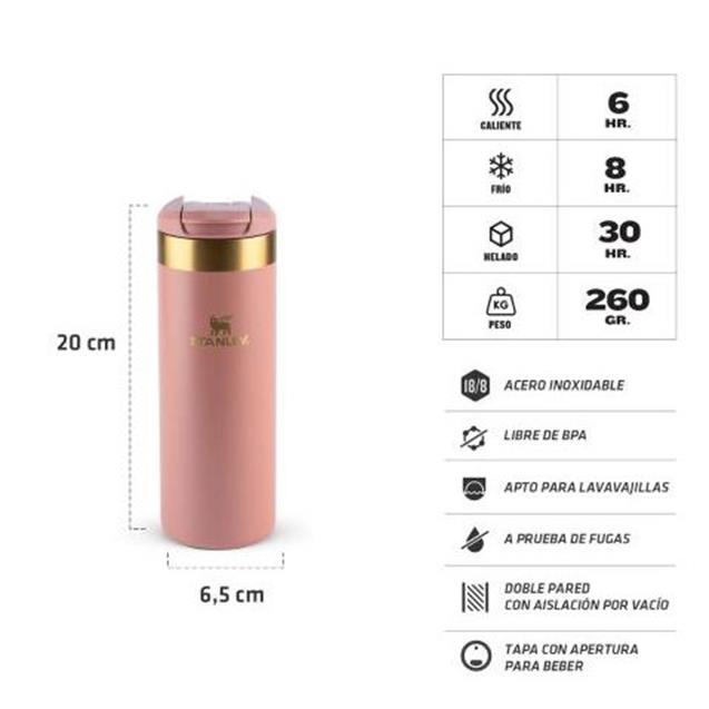 VASO STANLEY 10787-242 AEROLIGHT 473ML ANTIQUE PINK