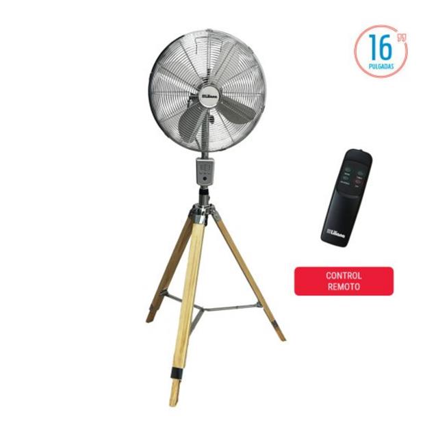 Ventilador Liliana Tripode Madera 16" 75W (VTR16D)