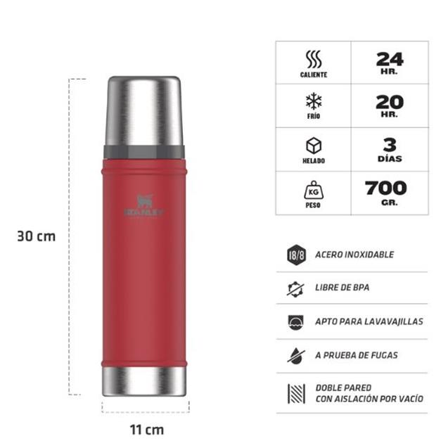 Termo Stanley Classic 591 Ml Lava (10294030)