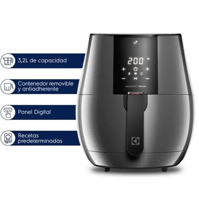 Freidora Electrolux 3.2 Lts Digital Negro (EAF20)