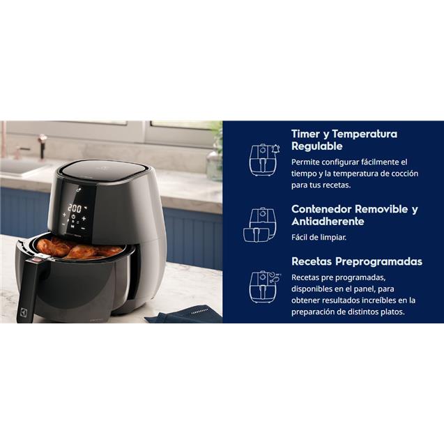 Freidora Electrolux 3.2 Lts Digital Negro (EAF20)