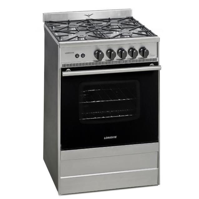 Cocina A Gas Longvie  56cm Bistro Inox (31501XS)