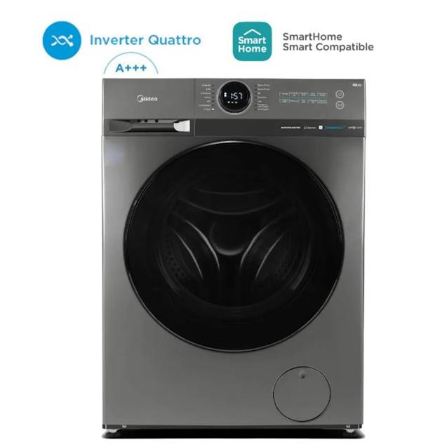 Lavasecarropas Midea 11.5kg Smart Inveter Titanium (MF200W115WB)