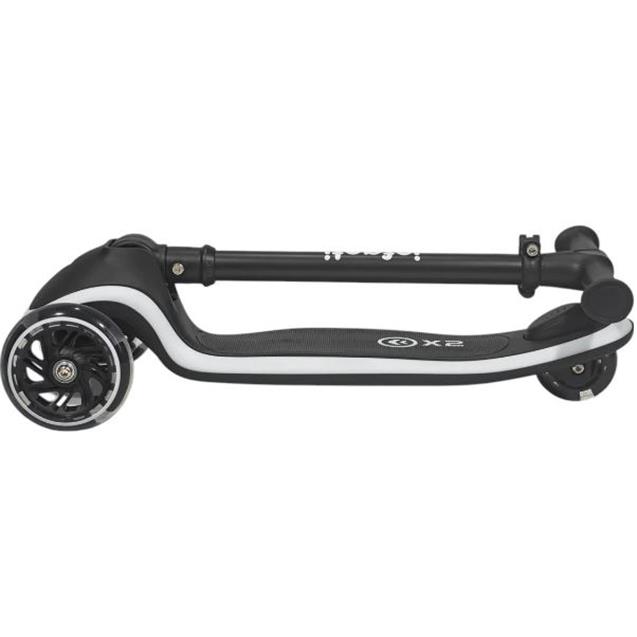 Monopatín Infanti X2 Plegable Freno Tpe C/Luces Negro