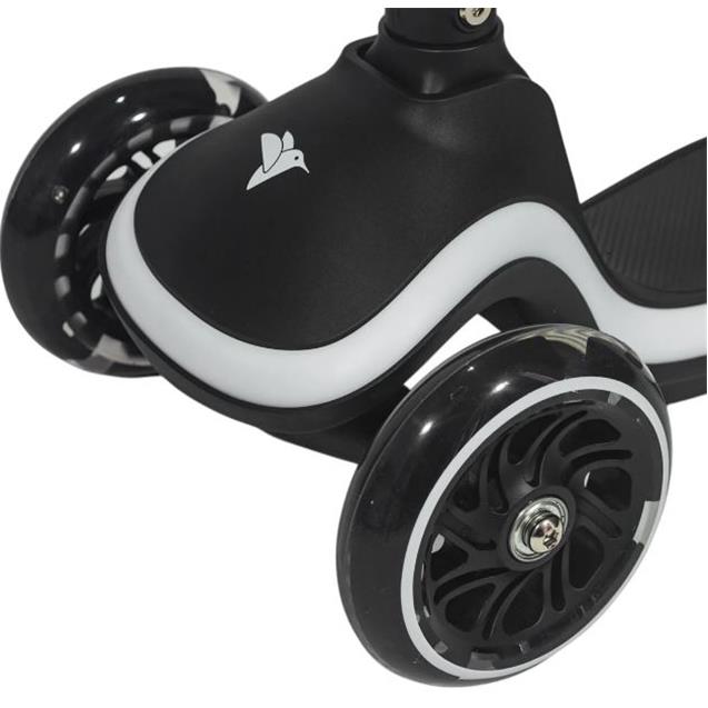 Monopatín Infanti X2 Plegable Freno Tpe C/Luces Negro