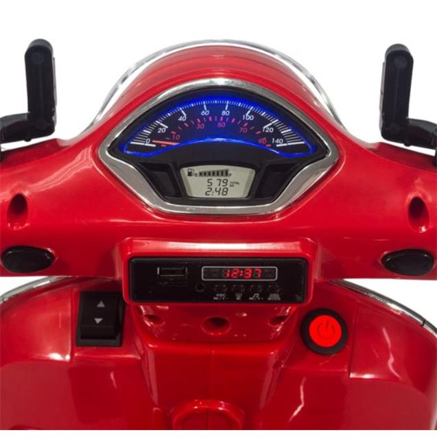 Moto A Batería Vespa Infanti Rojo (GTS 801-S)