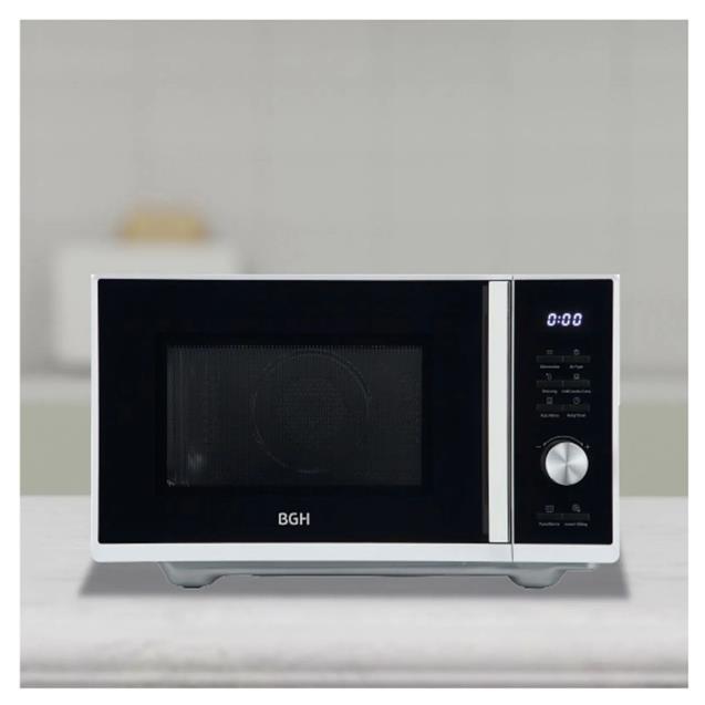 Microondas C/Airfryer Grill Bgh Flat Cook 25 Lts Blanco (B325DFB24)