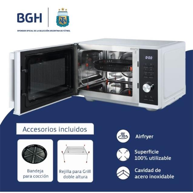 Microondas Bgh 18 Lts Mecanico Blanco (BGH B118MB25)