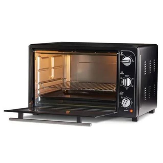Horno Eléctrico. Bgh 65 Lts Mecánico C/Convec. Negro (BHE65N19N)