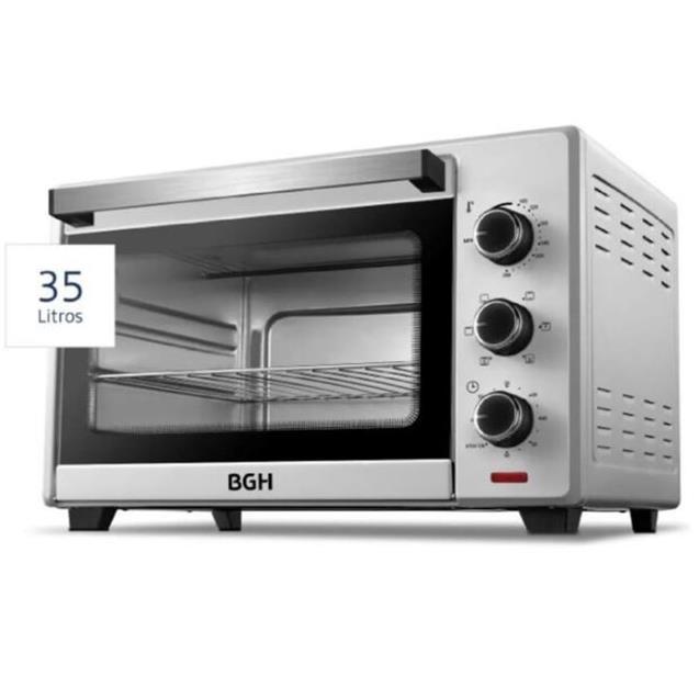 Horno Eléctrico Bgh 35 Lts Mecánico C/Convec. Silver (BHE35S22)