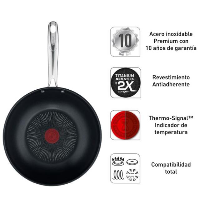 Wok T-Fal Duetto 28cm (G7197956)