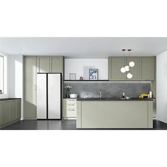 Heladera Samsung Sbs Bespoke 654lts Mixed White-Navy (RS23CB760A7N)