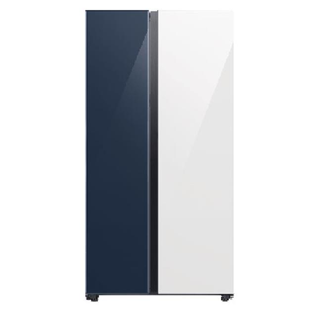Heladera Samsung Sbs Bespoke 654lts Mixed White-Navy (RS23CB760A7N)