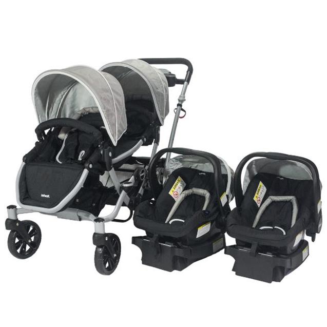 Cochecito Infanti Duo Ride Negro Y Gris (3402)