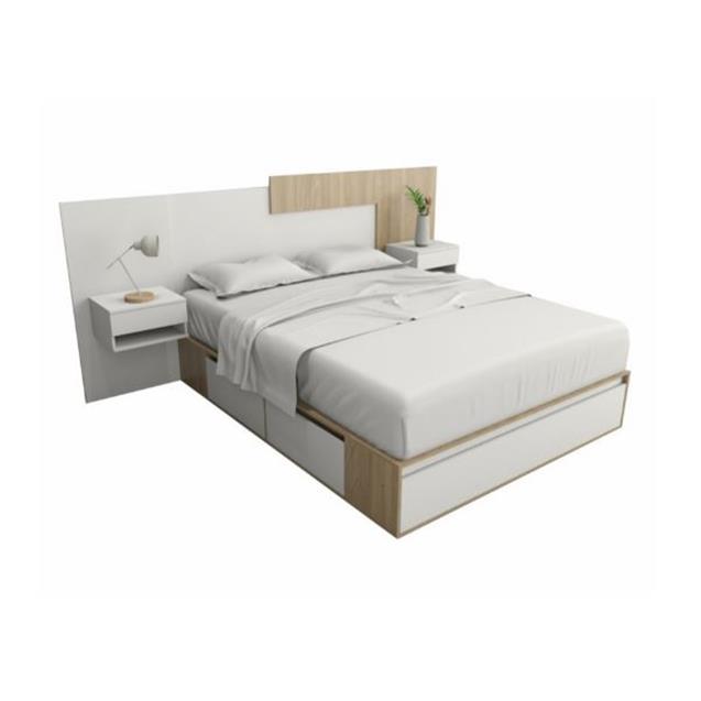 Box De Cama Tables Cajonera Zapatero 160 Olmo Con Everest (6443)