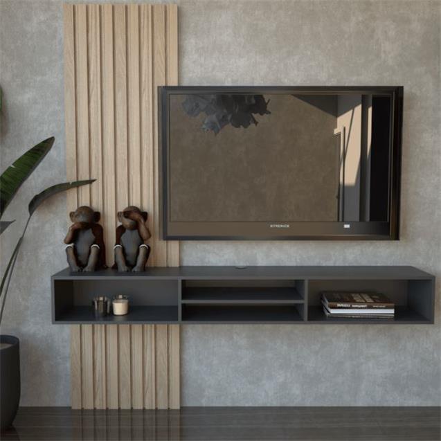 Rack Tv Tables  P/Colgar 180 Cm Olmo/F.Negro (1407)