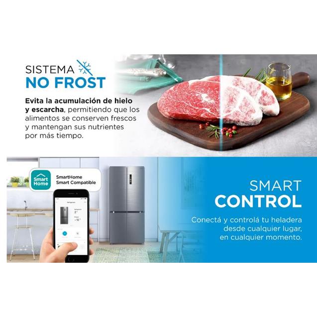 Heladera Midea Inverter Multidoor 475 Lts (MDRM691FGF46AD)