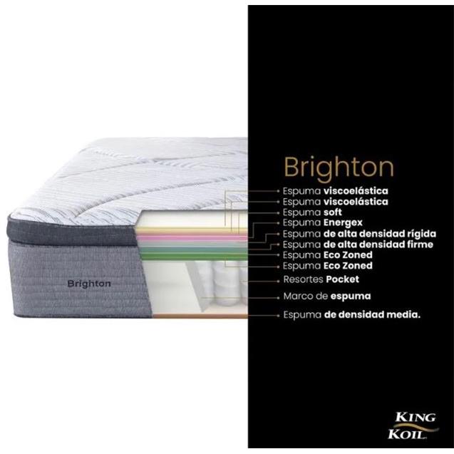 SOMMIER Y COLCHON BRIGHTON 160X200