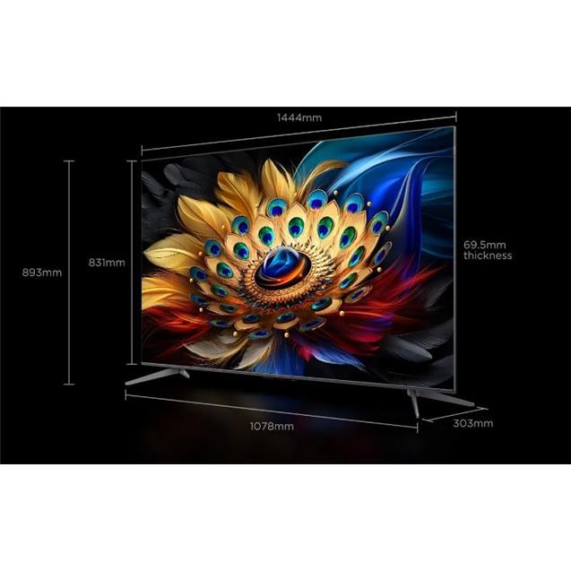 Smart Tv TCL 65" Google Tv Qled Pro Uhd (65C655A-F)