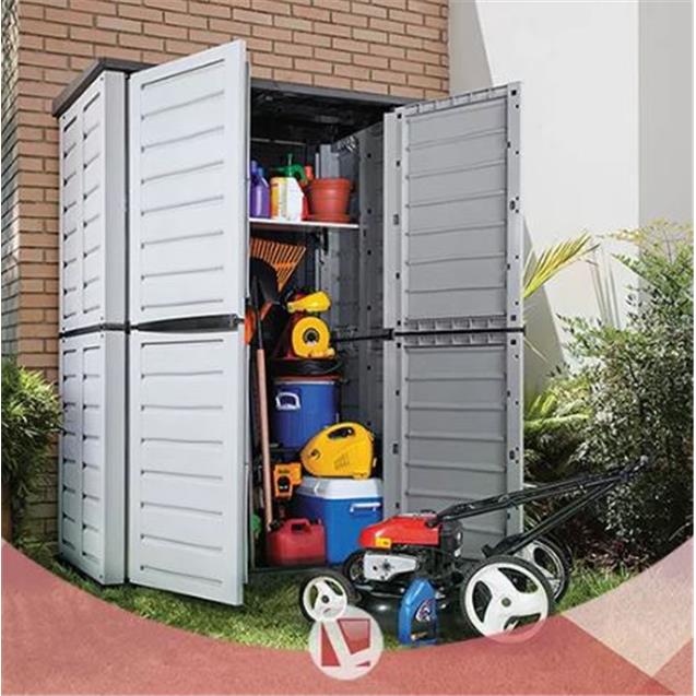 Depósito De Jardín Rimax Plástico Alto 2 Puertas (21291)