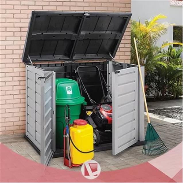 Depósito De Jardín Rimax Plástico Bajo 2 Puertas (21292)