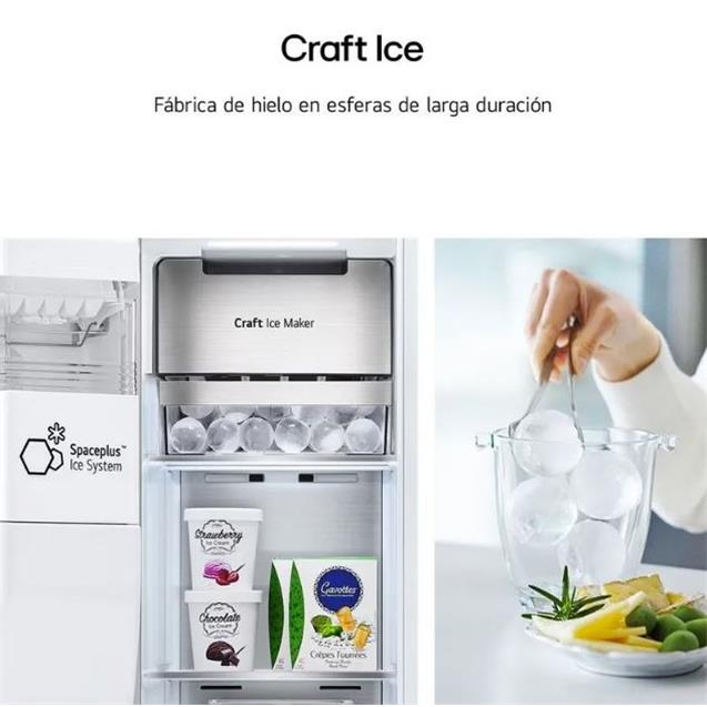 Heladera LG Inverter 718 Lts  Frenchdoor Instaview Smart Black (GS77SXTC)