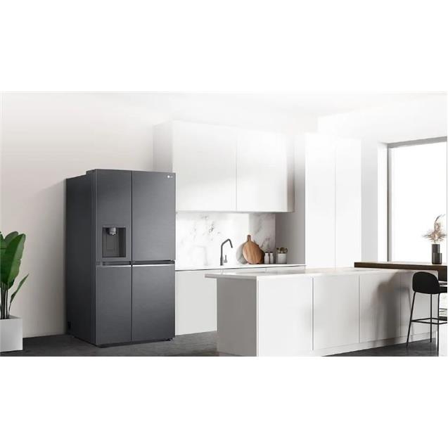 Heladera LG Inverter 718 Lts  Frenchdoor Instaview Smart Black (GS77SXTC)