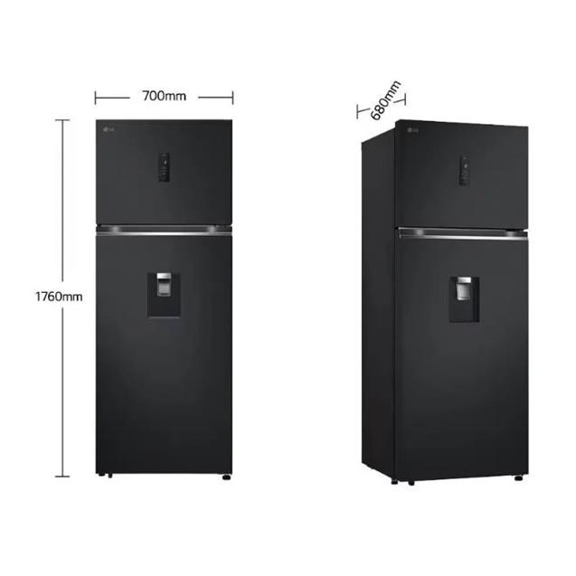 Heladera Lg 395 Lts Door Cooling Inverter Black (VT40MPM)