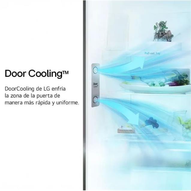 Heladera Lg 395 Lts Door Cooling Inverter Black (VT40MPM)