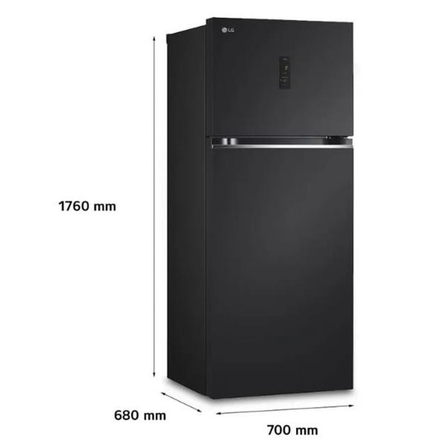 Heladera Lg 395 Lts Door Cooling Inverter Black (VT40MPM)