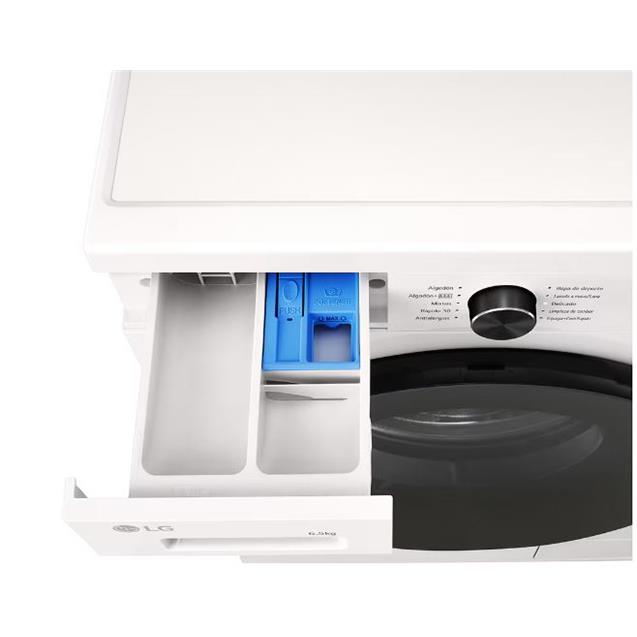 Lavarropas LG 6.5 Kg. 1200 Rpm Inverter Direct Drive Blanco (WM65G)
