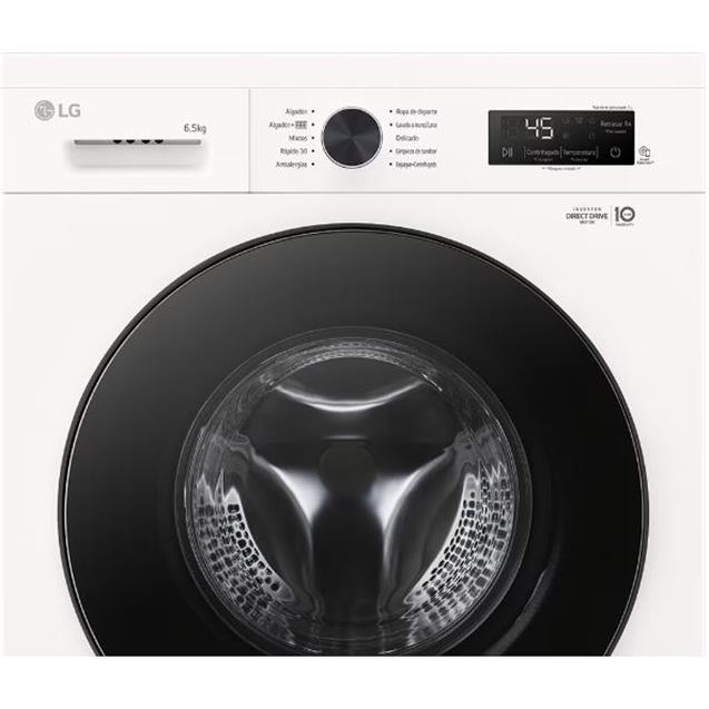 Lavarropas LG 6.5 Kg. 1200 Rpm Inverter Direct Drive Blanco (WM65G)